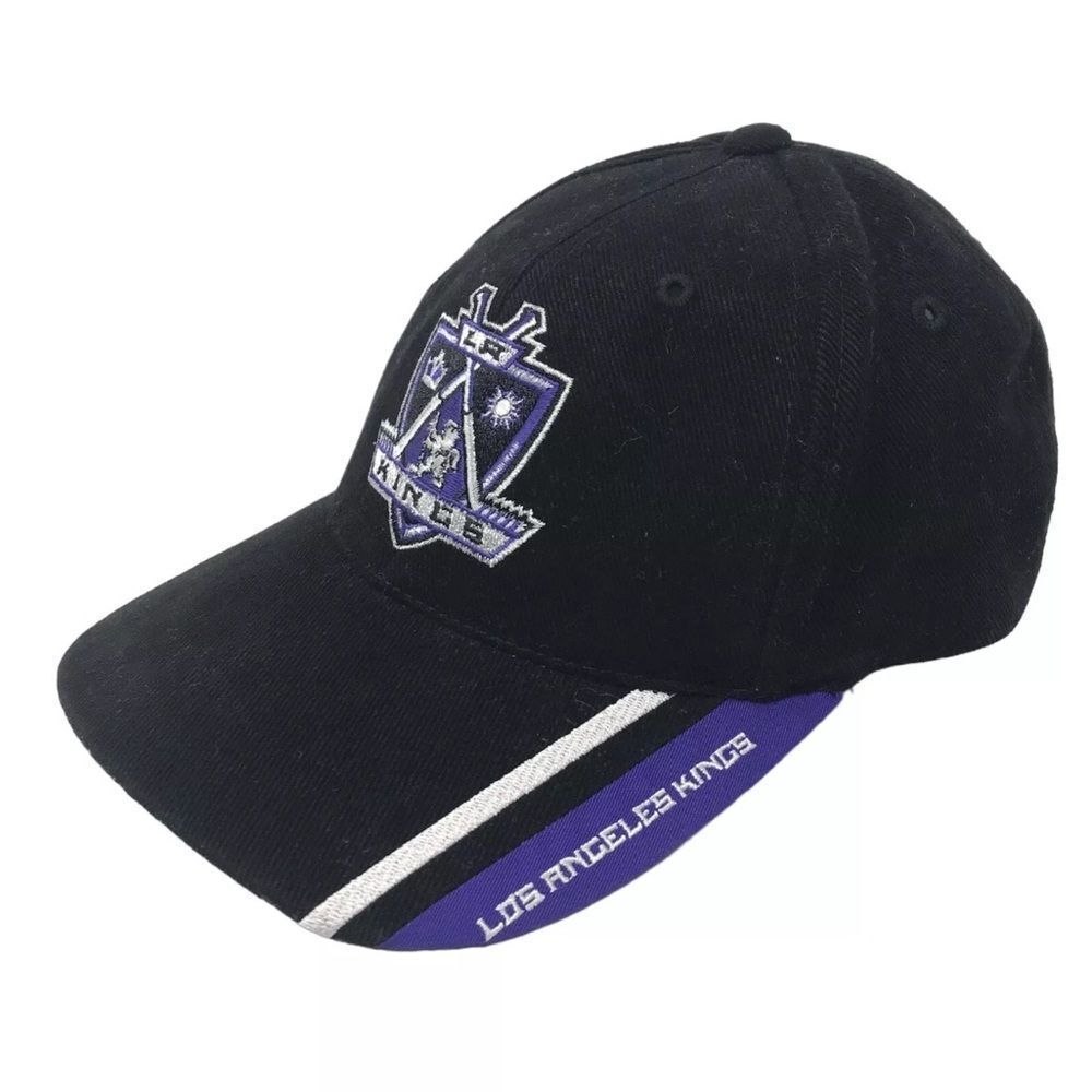 Vintage Bauer Sports Specialties NHL Los Angeles Kings Strapback Hat Cap Black - Picture 10 of 10